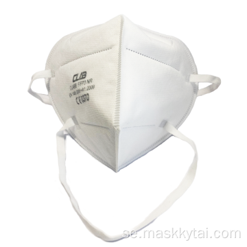 Andningsdämpande anti-damm KN95-mask med 5 lager och bekväma elastiska öronslingor